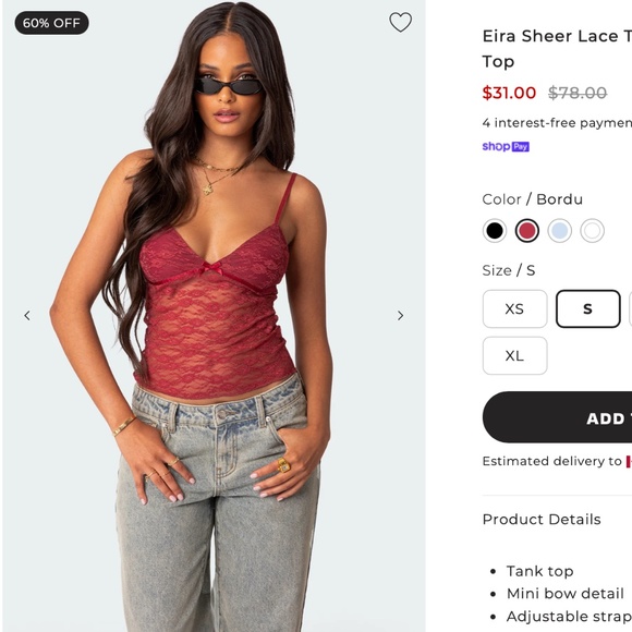 lace tank top - Picture 1 of 1